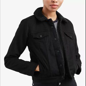 Original Levi's Black Sherpa Trucker Jacket